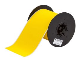 B30 Series ToughWash Washdown Resistant Labels 4 in W x 50 ft L Yellow