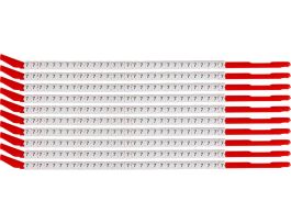 ClipSleeve Wire Markers Size 10 Nylon 16 AWG - 14 AWG, 7 Pack of 300 Each
