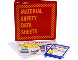 3" Red MSDS Binder Package
