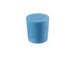 Solid Color-Coded Silicone Stoppers, Standard Size 10.5, Blue; 5/Bag