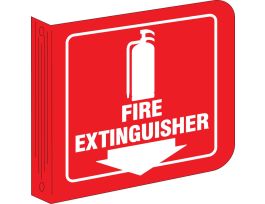 Standard "L" Sign, 8" H x 8" W, White on Red, Acrylic