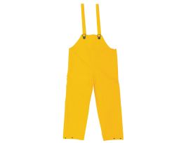 CLASSIC .35MM PVC/POLY BIB OVERALL NO FLY YELLOW