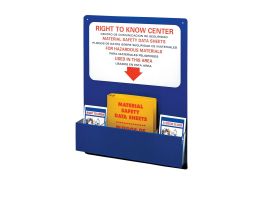 Bilingual Right To Know Center, Backboard Color: Red/White on Blue