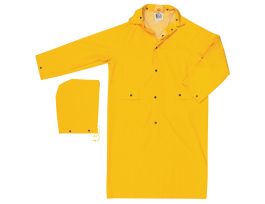 CLASSIC- .30MM- PVC/POLYKNEE LENGTH COAT YELLOW