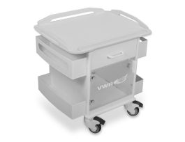 VWR CART PL22 MINI STORAGE RAIL TP WHITE