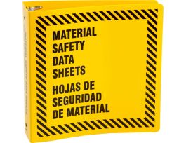 2.5" Bilingual Binder Yellow, 11" H x 3" D, Black on Yellow
