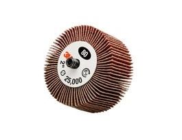3M™ Flap Wheel 244D, 80 X-weight, Type 83, 2 in x 1 in x 1/4 in, 10 ea/Case