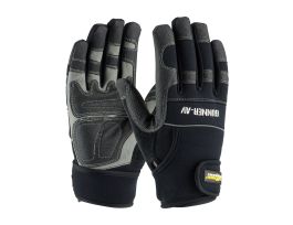 GUNNER AV, Padded Synthetic PVC/ Blk. Palm, Spandex Back,Wrist Strap
