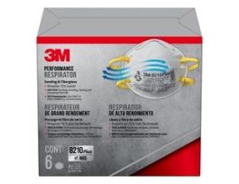 3M™ 8210 Plus Performance Sanding and Fiberglass Respirator 8210PH6-DC, 6 eaches/pack, 8 packs/shipper