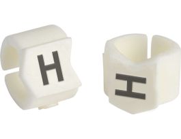 ClipSleeve Wire Markers Size 23 Nylon 8 AWG - 4 AWG, H Pack of 50 Pieces