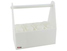 BOTTLE CARRIER PE W/8 COMPRTMT