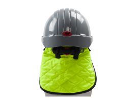 Hard hat evaporative cooling hi visibility neck shade, LY