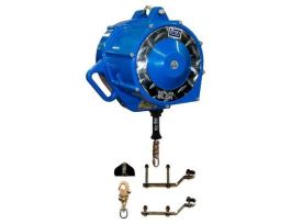 3M™ DBI-SALA® Rollgliss™ Sloped Low Speed Automatic Descender with Hardware Kit 3303021, Galvanized Steel Cable/Hook, 200 ft