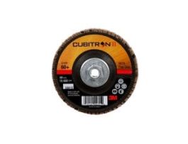 3M™ Cubitron™ II Flap Disc 967A, 60+, T29 Quick Change, 4 in x 3/8"-24, 10 ea/Case