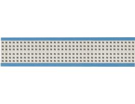 Alphabetical Acetate Cloth Upper Case Scored Wire Marking Cards, N 1800 Total