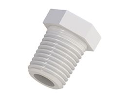 Port Plug, 1/4" NPT(M), PTFE; 1/ea