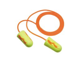 3M™ E-A-Rsoft™ Yellow Neon Blasts™ Earplugs 311-1252, Corded, Poly Bag, Regular Size, 2000 Pair/Case