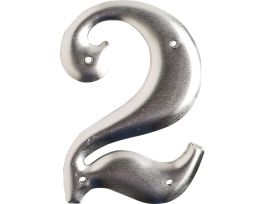 1600 Series Permanent Aluminum Embossed Number and Letter Labels 3 in 2 10/PK