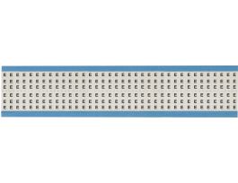Alphabetical Acetate Cloth Upper Case Scored Wire Marking Cards, E 1800 Total