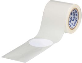 ToughStripe® Floor Marking Tape Dots -  Polyester, Solid Color, White, 3.5" x 100'