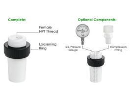 GAUGE PRESSURE SS 0-15 PSI