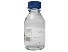 Plus Class A Glass Media Bottles, 500 mL, 10/Cs