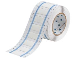 Double Sided PermaSleeve Polyolefin Fluid Resistant Wire Marking Sleeves, 0.5" Dia x 2", Roll of 250, White