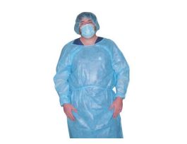ISOLATION GOWN BLUE 10/BG CS50