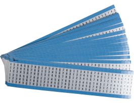 Letters and Numbers Wire Markers Aluminum Foil Legend: 1 to 9, 1000 Total