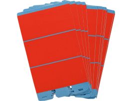 NEMA Wire Marker Repositionable Vinyl Cloth 1.56in H x 0.22in W Red PK/10 Crds