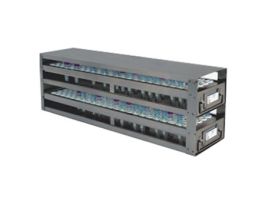 Upright Freezer Drawer Rack for 3 mL Blood Sample Tubes; 2 Drawers, holds 180 tubes