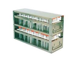 Upright Freezer Drawer Rack for 15 mL Centrifuge Tubes; 2 Drawers, holds 160 tubes