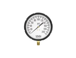 4.5" Filled Industrial Pressure Gauge, 0 to 30 psi