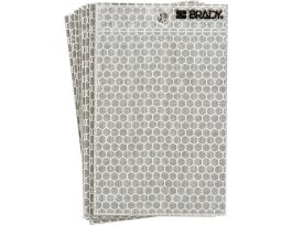 Glow in the Dark 3 in Black, Green Glow on Silver Number (Blank) 10/PK