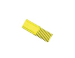 Compact Tubing End Fitting, Type S/P, 1/16"OD, 1/4"-28 UNF(M), yellow PP; 10/pk