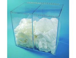 DISPENSER 2-COMP CLR ACRYLIC