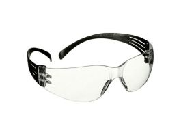 3M™ SecureFit™ 100 Series SF101AS-BLK, Black Temples, Clear Anti-Scratch Lens, 100 ea/Case