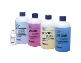 pH Buffer Solution, 10.01, Blue; 475 mL Bottle