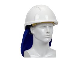 EZ Cool Evap. Cooling Hard Hat Pad with Neck Shade, Blue