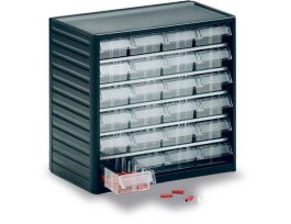 CLEAR PARTS CABINET 24 L-01 DRAWERS