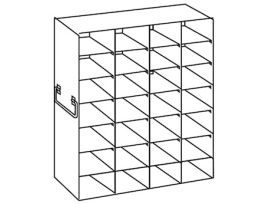 Upright Freezer Rack for 100-Place Slide Boxes, 4 x 7 Array
