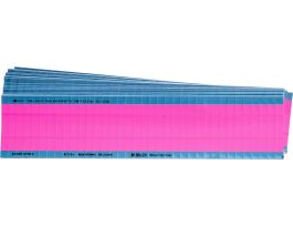 NEMA Wire Marker Permanent Adhesive Vinyl 1.5in H x 0.25in W Pink PK/25 Crds