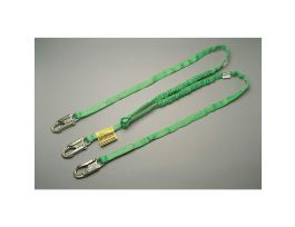 Miller Manyard™HP Shock-Absorbing Lanyard, Two-legged, 6', 3 locking snap hooks
