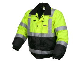 JACKET BOMBER 2 TONE W SILVER STRIPES X3