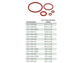 #260 ORANGE SILICONE O-RING, EACH