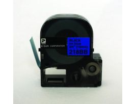 LABEL 3/4BLACK ON BLUE TAPE