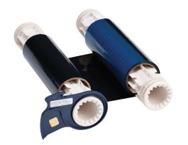 BBP85 Series R10000 Printer Ribbon, Roll of 200', Black/Blue, 6.25" W