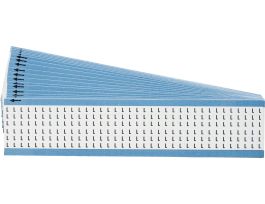 Alphabetical Vinyl Cloth Upper Case Wire Marking Cards, L 900 Total