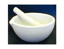 PORCELAIN MORTAR & PESTLE SET SIZE 0 CS