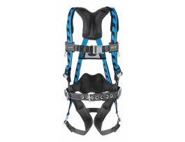 Miller AirCore Construction style harness with QC buckles. Blue.